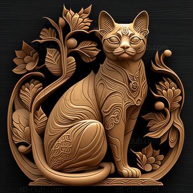 3D model st Thai cat (STL)